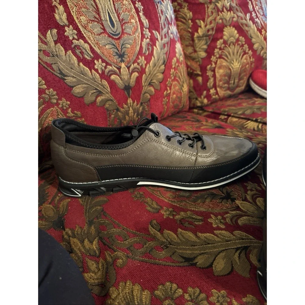 MEN'S VINTAGE  KLKYKO CLASSIC DRESS SNEAKER SHOE Brown Size 47 Eu US 13/14